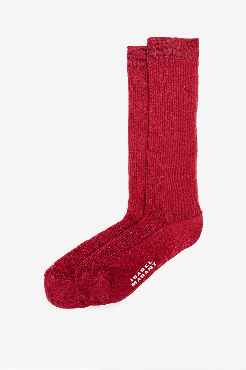 Hohe socken loula aus lurex - Himbeere - Woman - 1