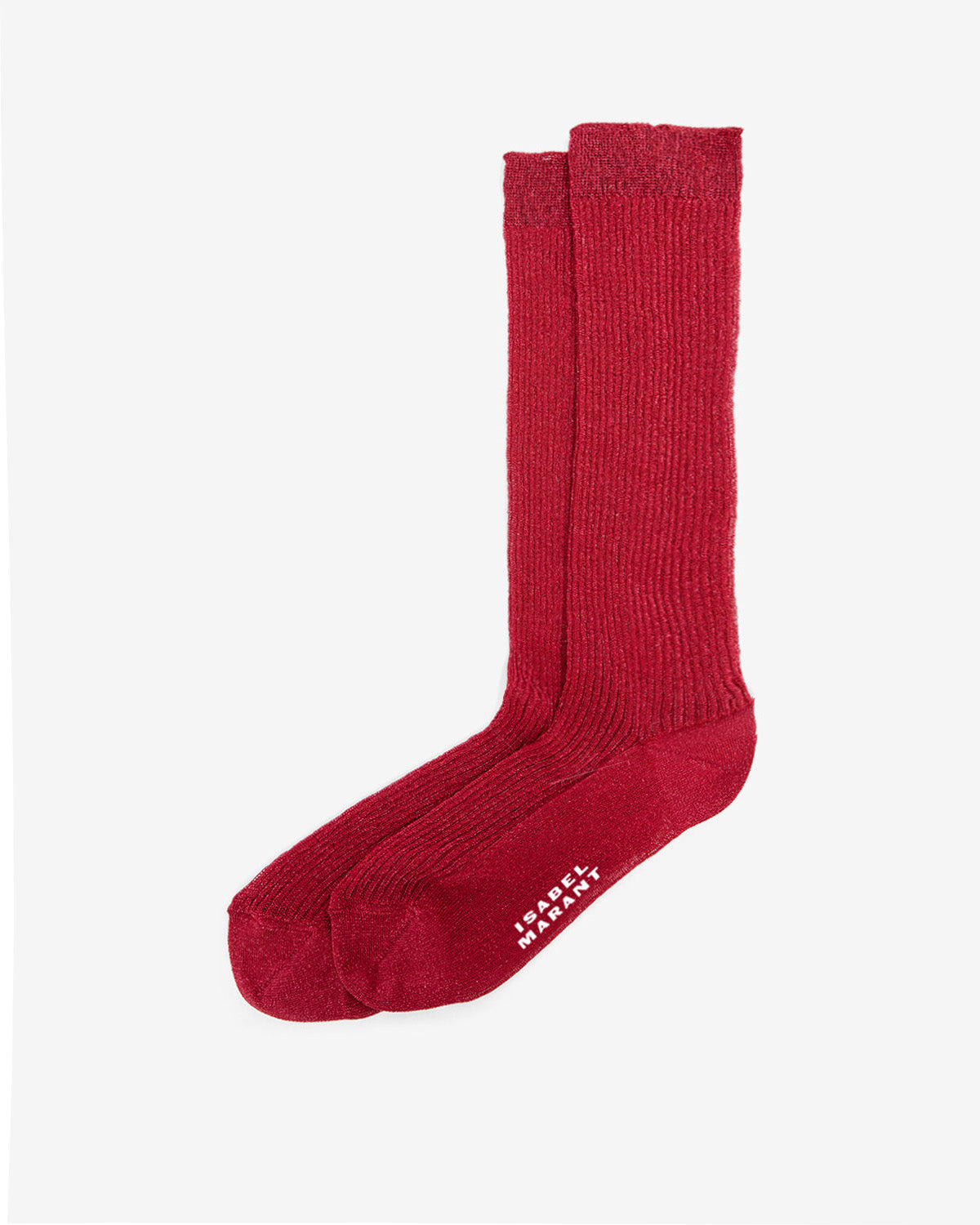 Chaussettes hautes loula en lurex - Framboise - Woman - 1