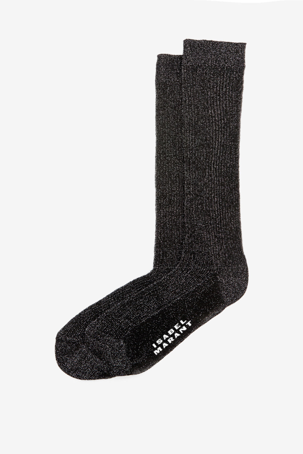 Hohe socken loula aus lurex - Black and silver - Woman - 1
