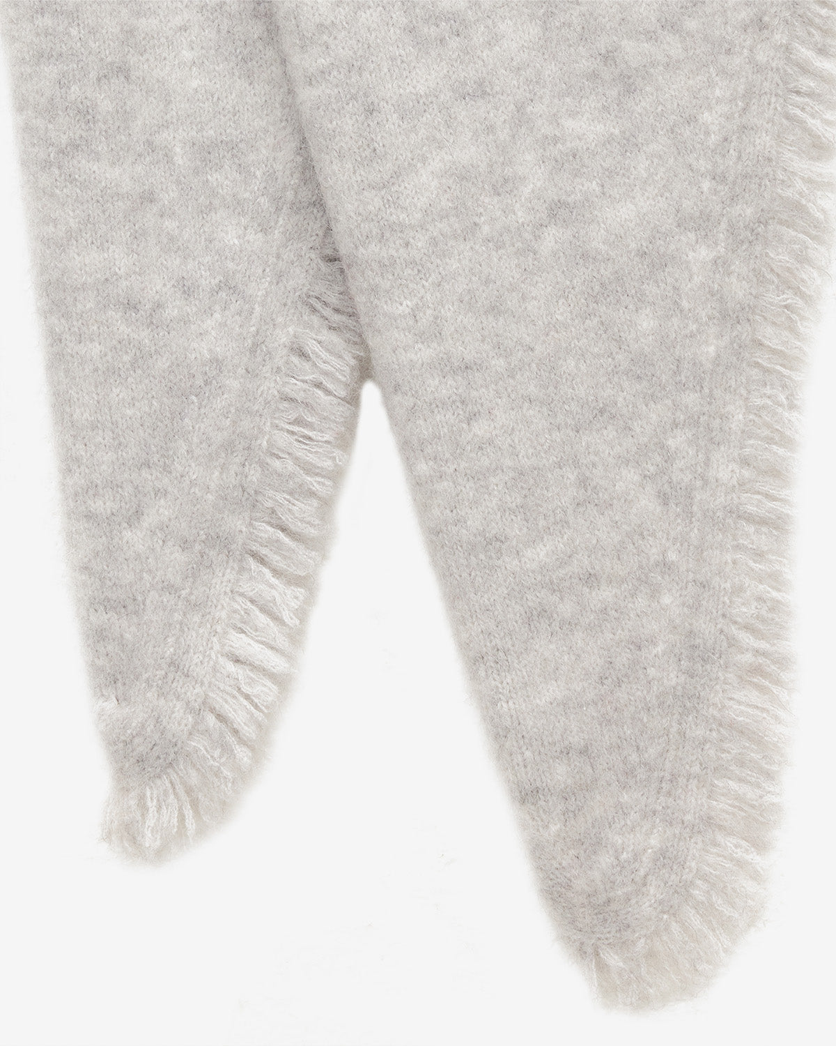 Bufanda jaspeada penina en baby alpaca - Light gray - Woman - 3