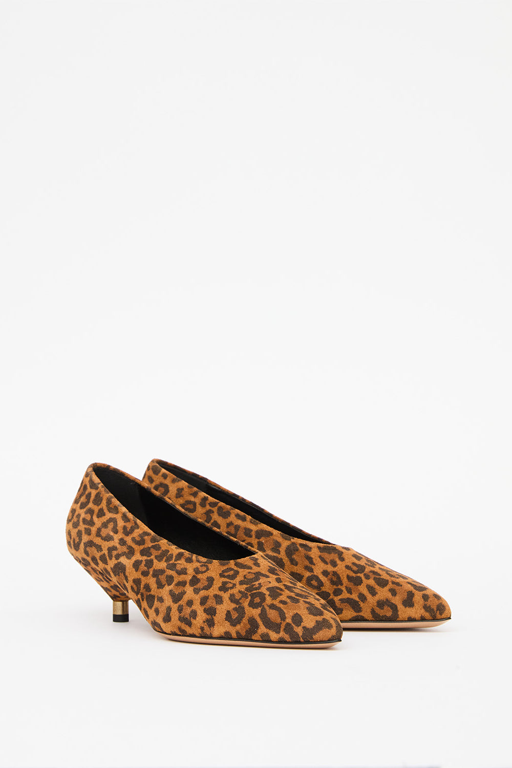 Ebisa 프린트 스웨이드 송아지 가죽 펌프스 - Leopard - Woman - 3