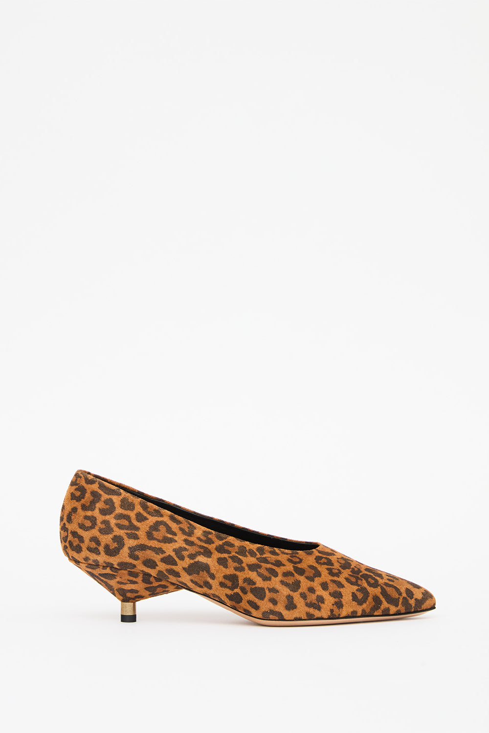 Ebisa 프린트 스웨이드 송아지 가죽 펌프스 - Leopard - Woman - 1