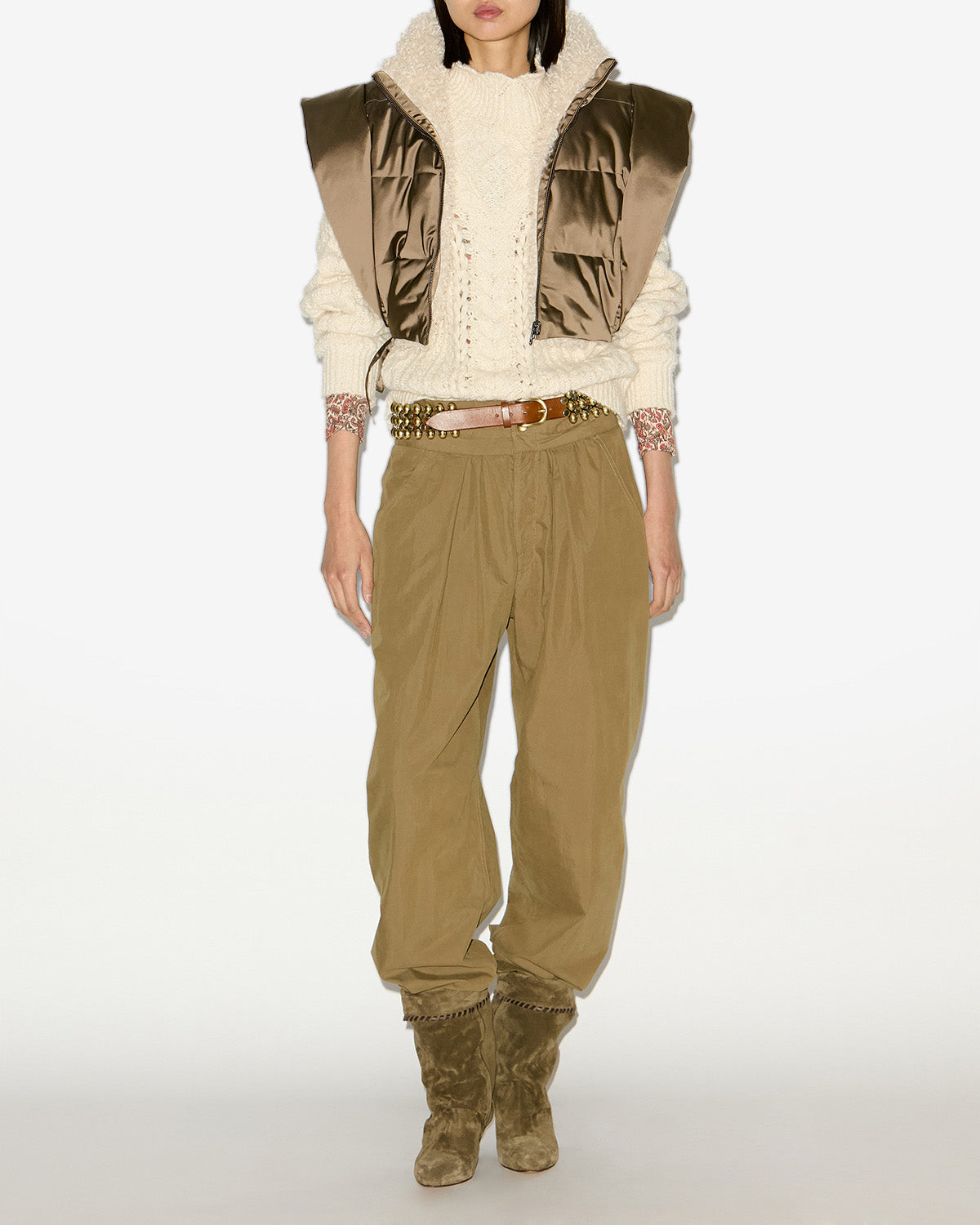 Hoodiali vest Woman Khaki 4