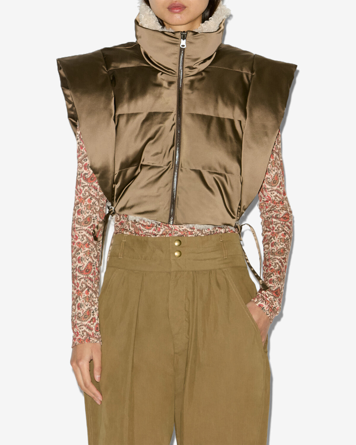 Hoodiali vest Woman Khaki 5