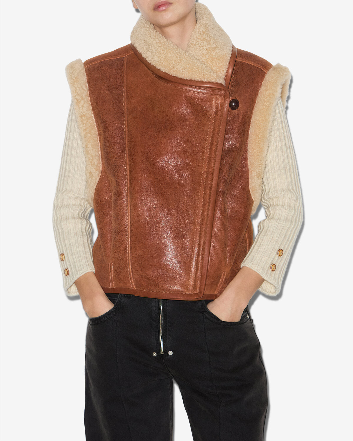 Alime 베스트 Woman Cognac 4