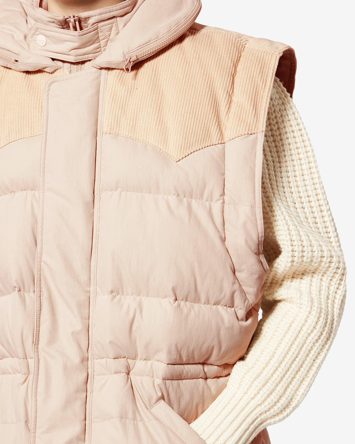 Olfa quilted vest - Ecru - Woman - 2