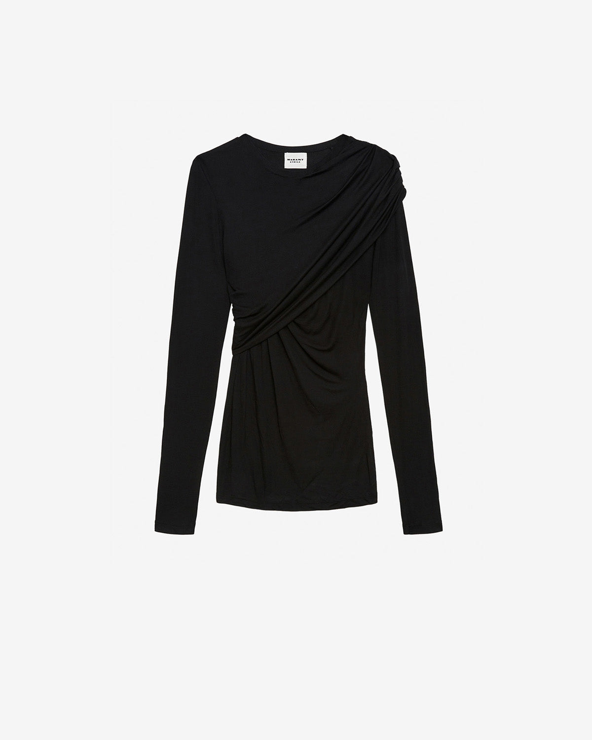 Dressi ドレープ入りジャージー製 トップス - 黒 - Woman - 1