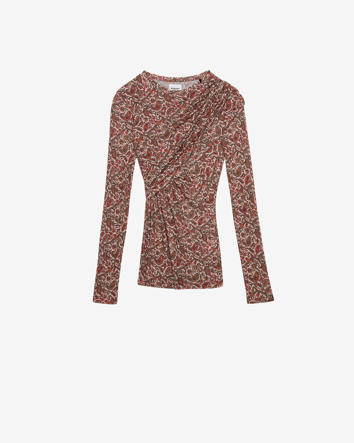Top dressi in jersey drappeggiato - Arancia - Woman - 4