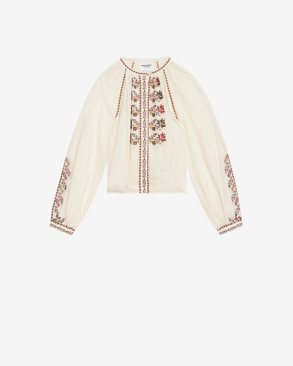 Blusa lynne de gasa bordada - Crudo - Woman - 4