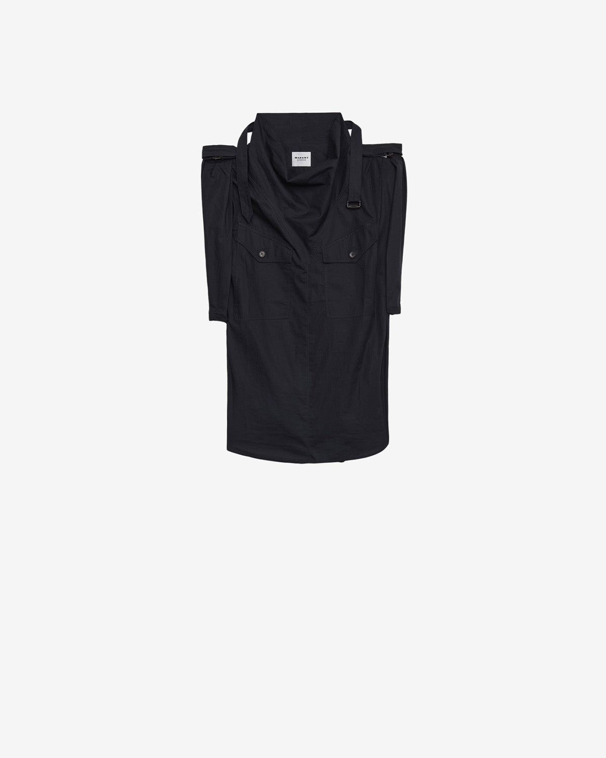 Nemia クリスプコットン製 トップス - ウォッシュドブラック - Woman - 5