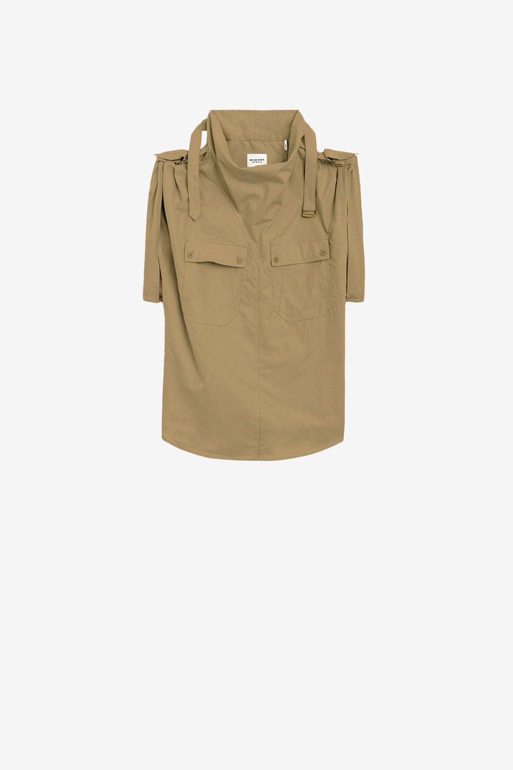 Top nemia in cotone croccante - Cachi - Woman - 1