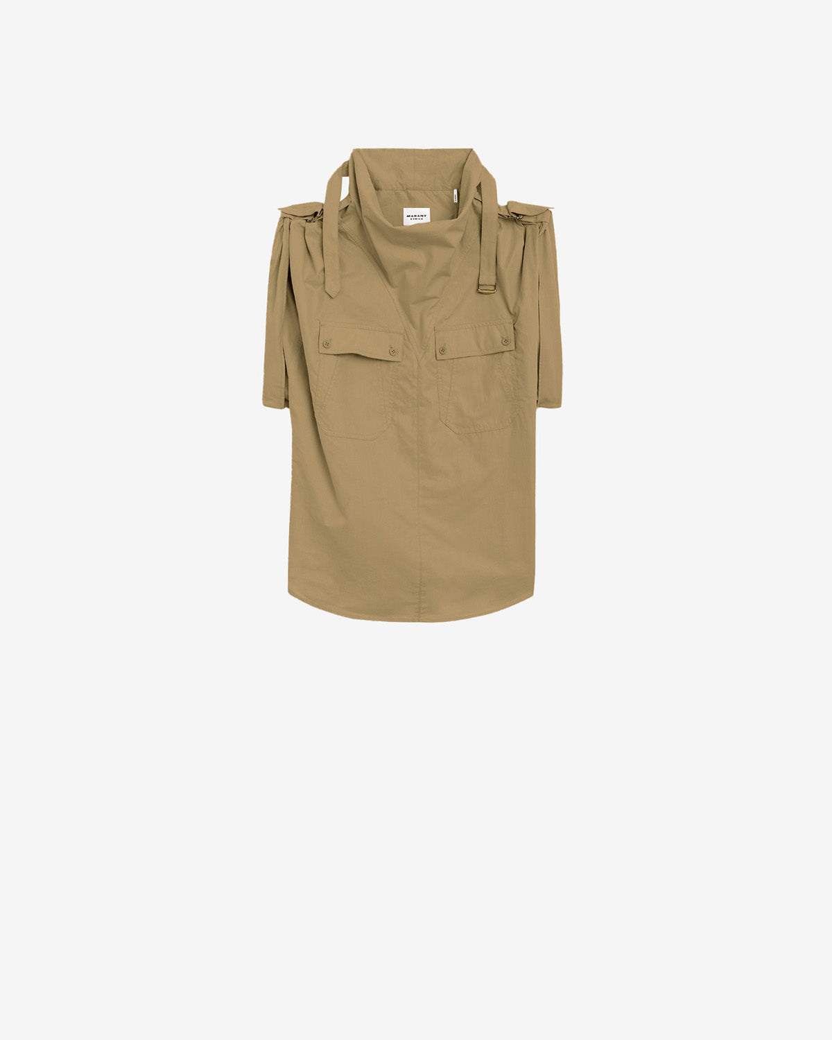 Top nemia in cotone croccante - Cachi - Woman - 5