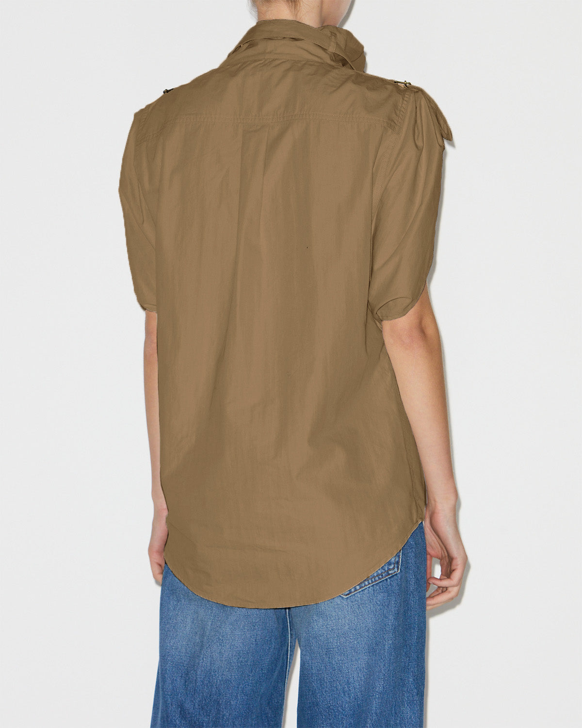 Top nemia in cotone croccante - Cachi - Woman - 4