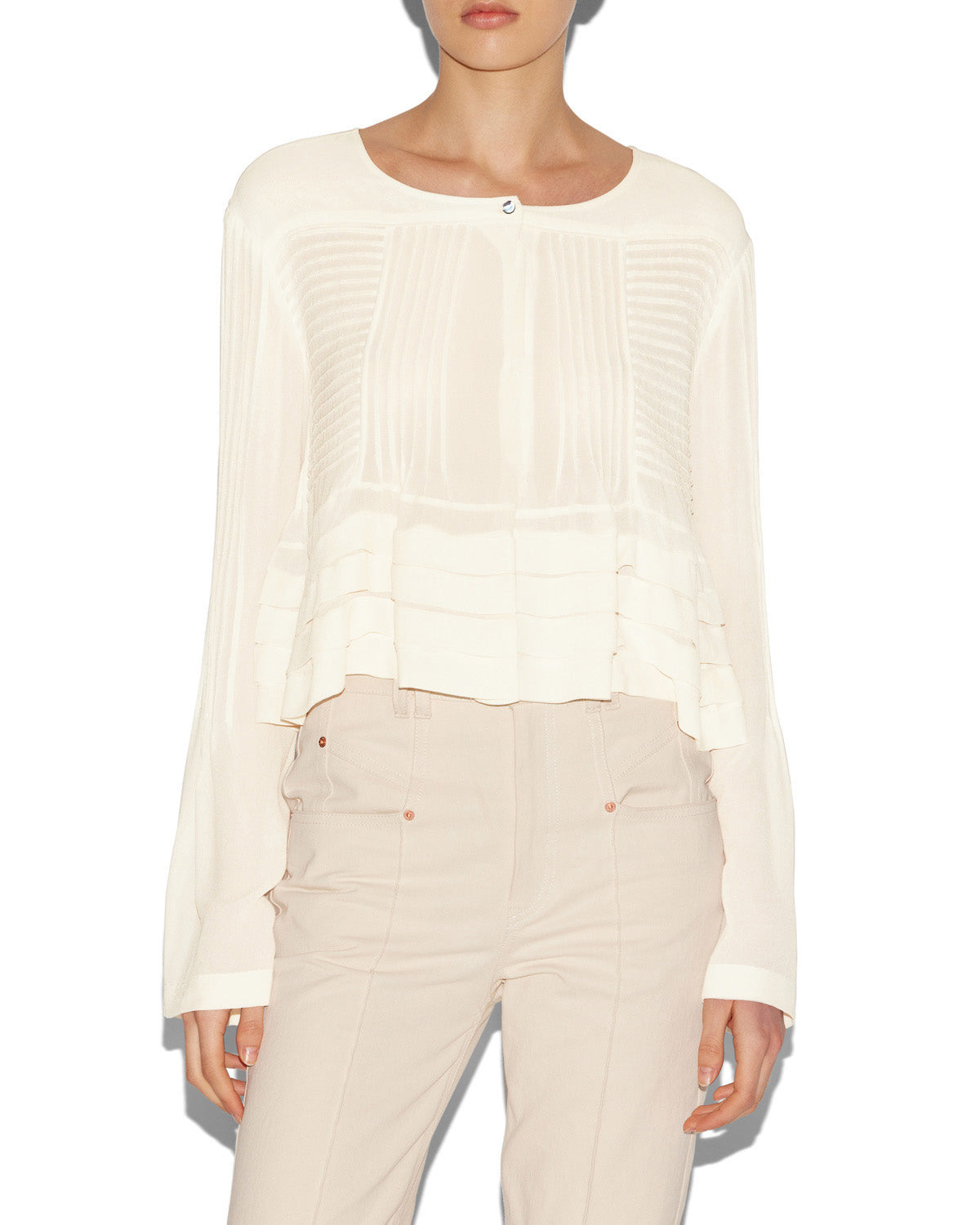 Bluse carolia Woman Naturfarben 4