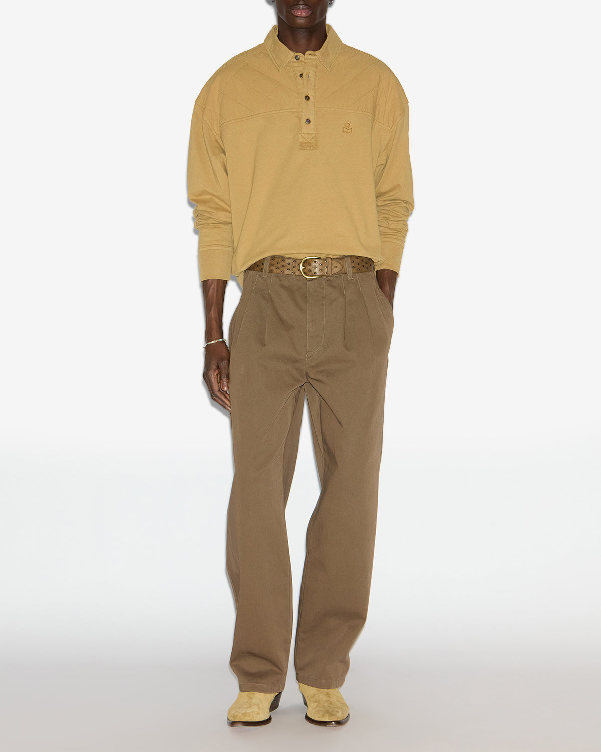 Langärmeliges poloshirt kian - Bronze - Man - 1