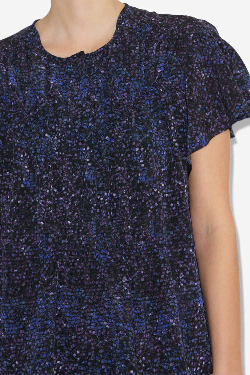 Bedrucktes seidentop synda - Midnight - Woman - 3