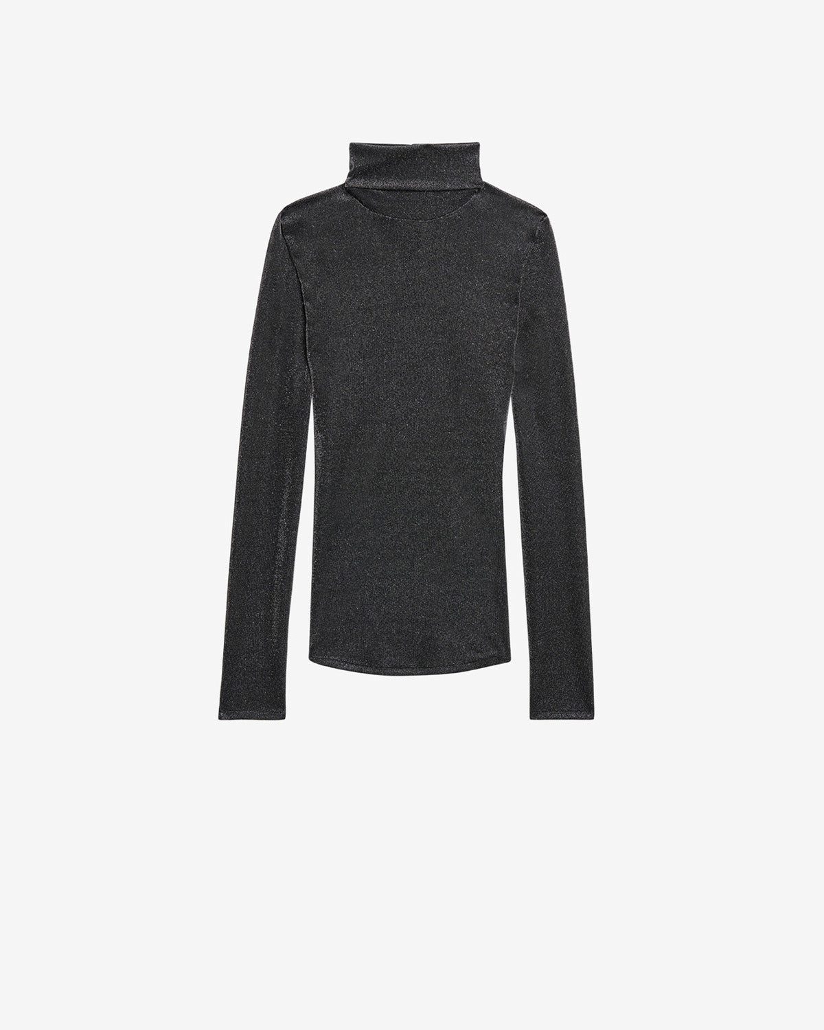 Top jadia a collo alto in lurex - Gun metal - Woman - 5