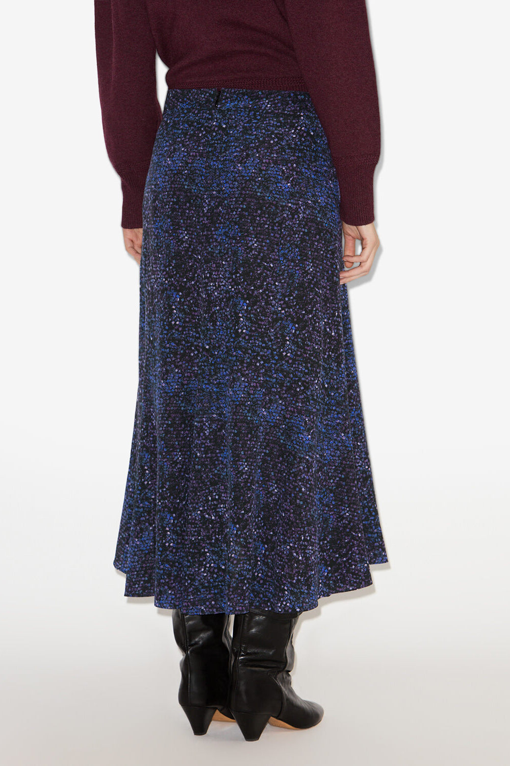 Gonna hortensia midi stampata - Midnight - Woman - 5