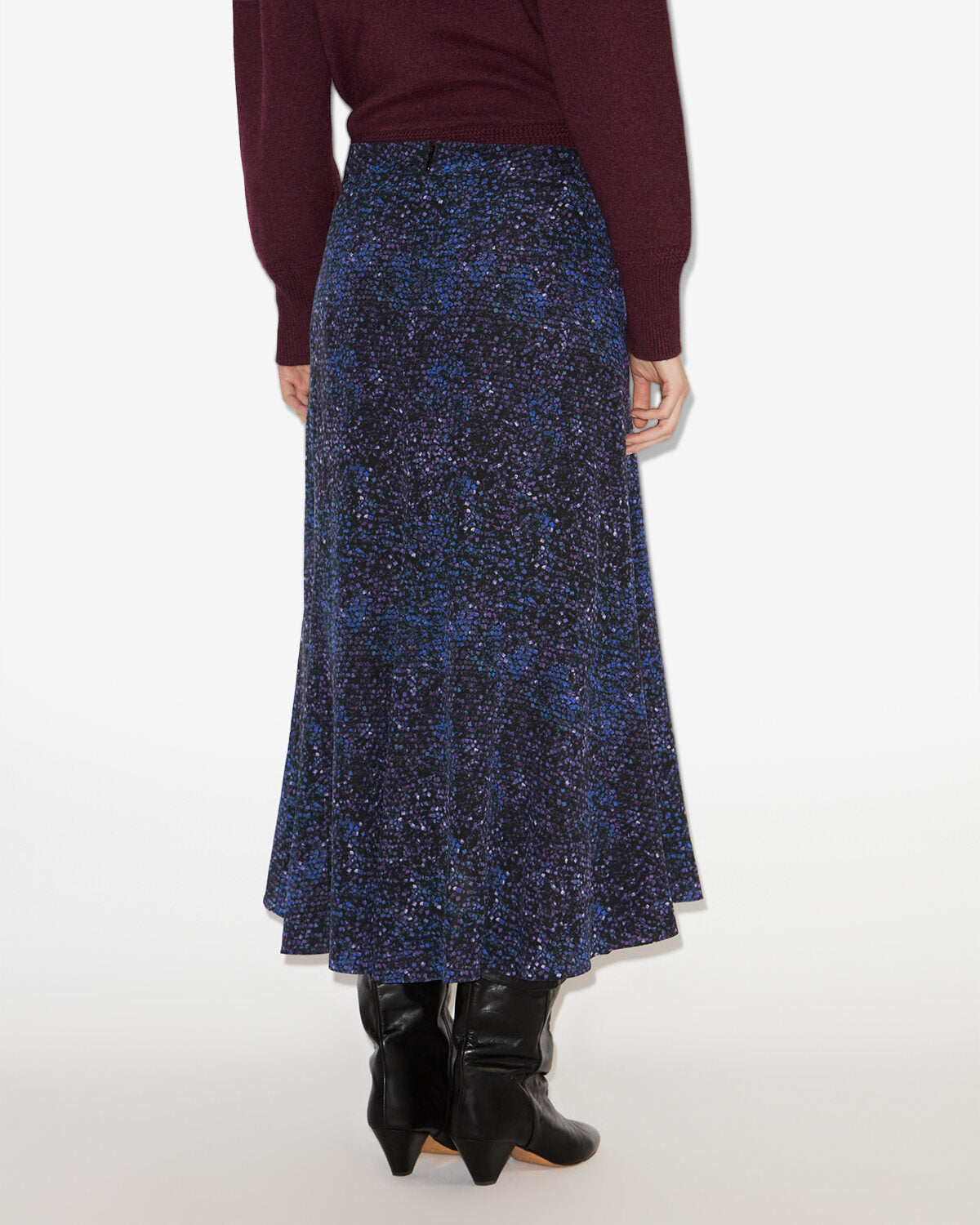 Hortensia printed midi skirt - Midnight - Woman - 4