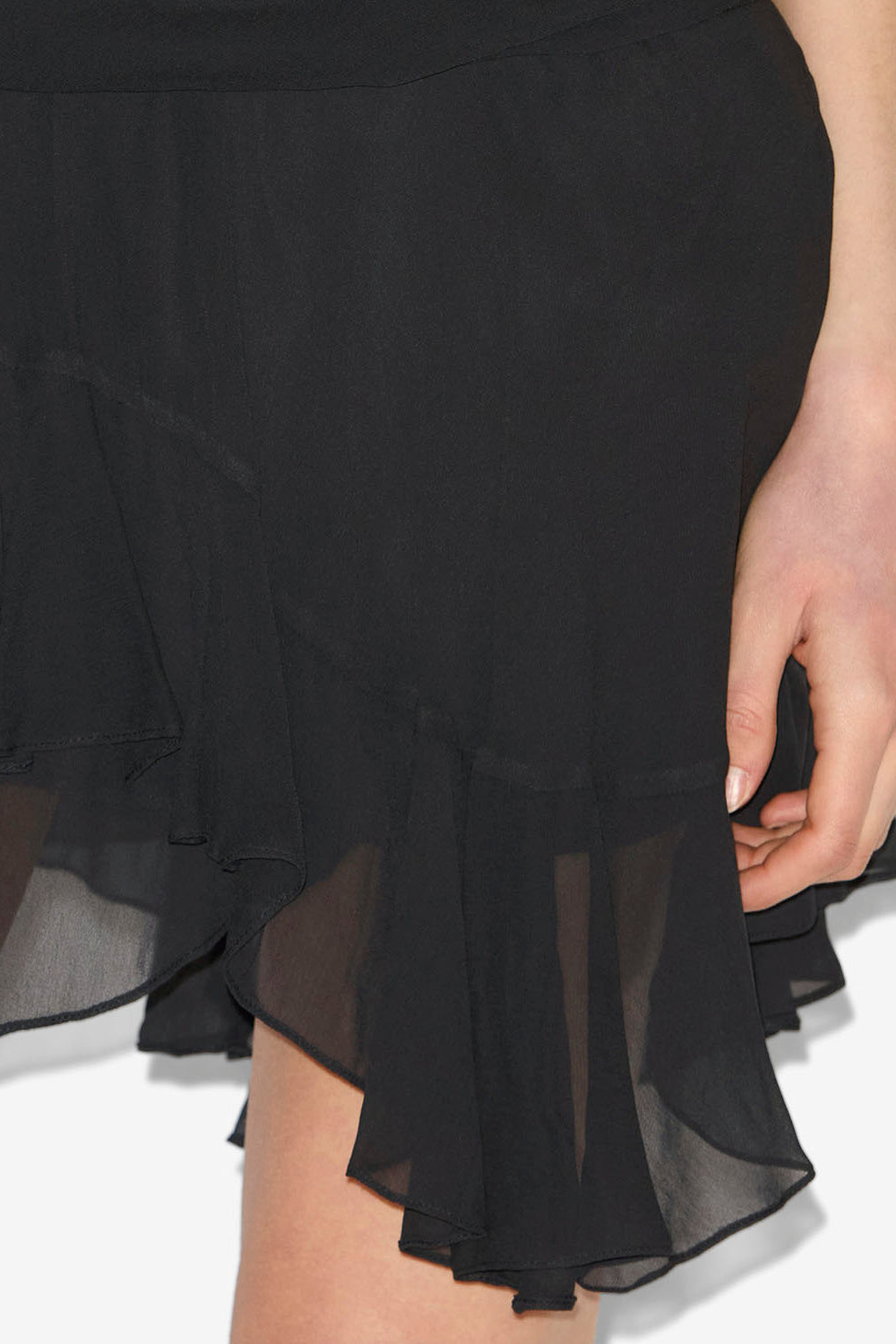Berenicia short frilly skirt - Black - Woman - 3