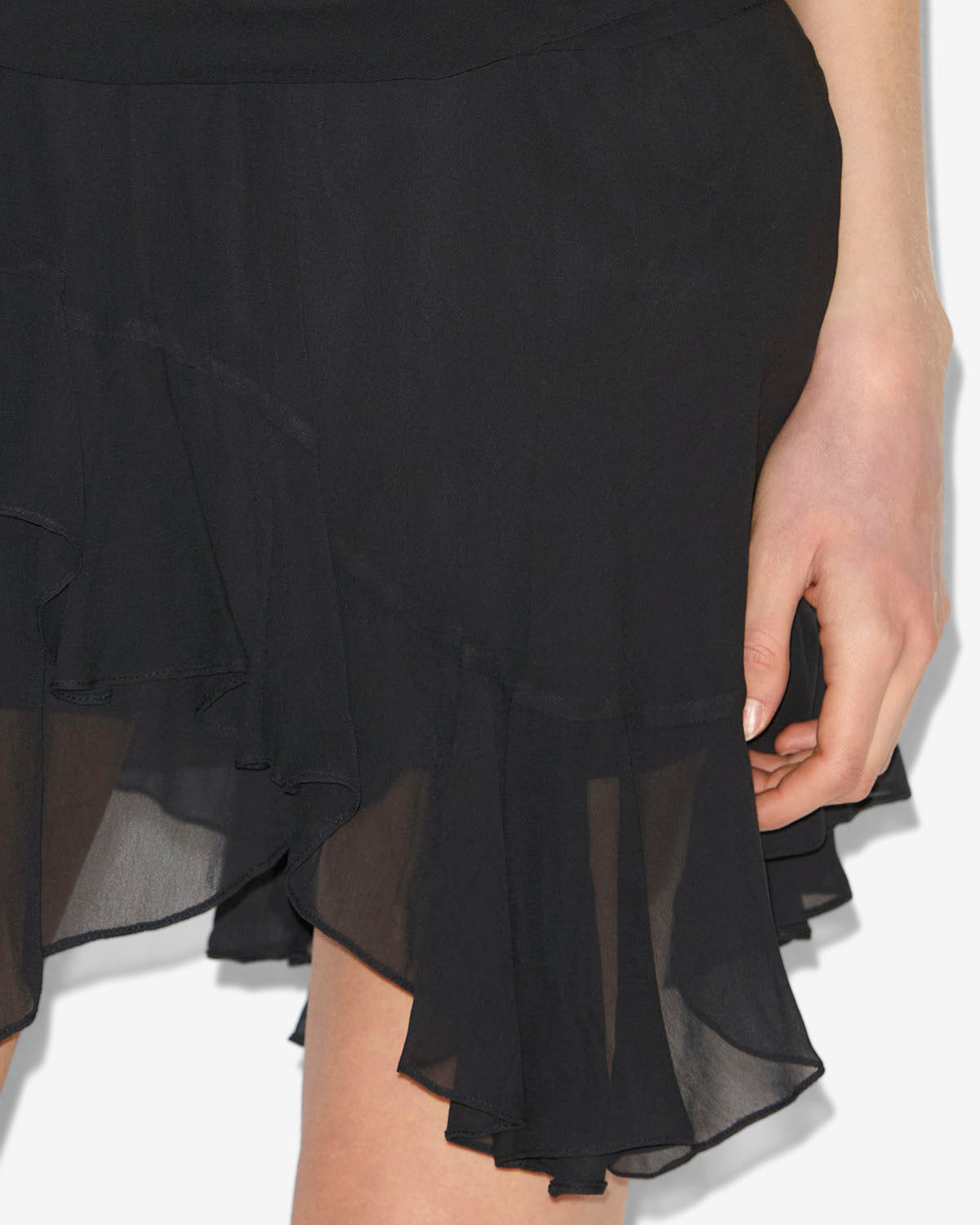Berenicia short frilly skirt - Black - Woman - 2