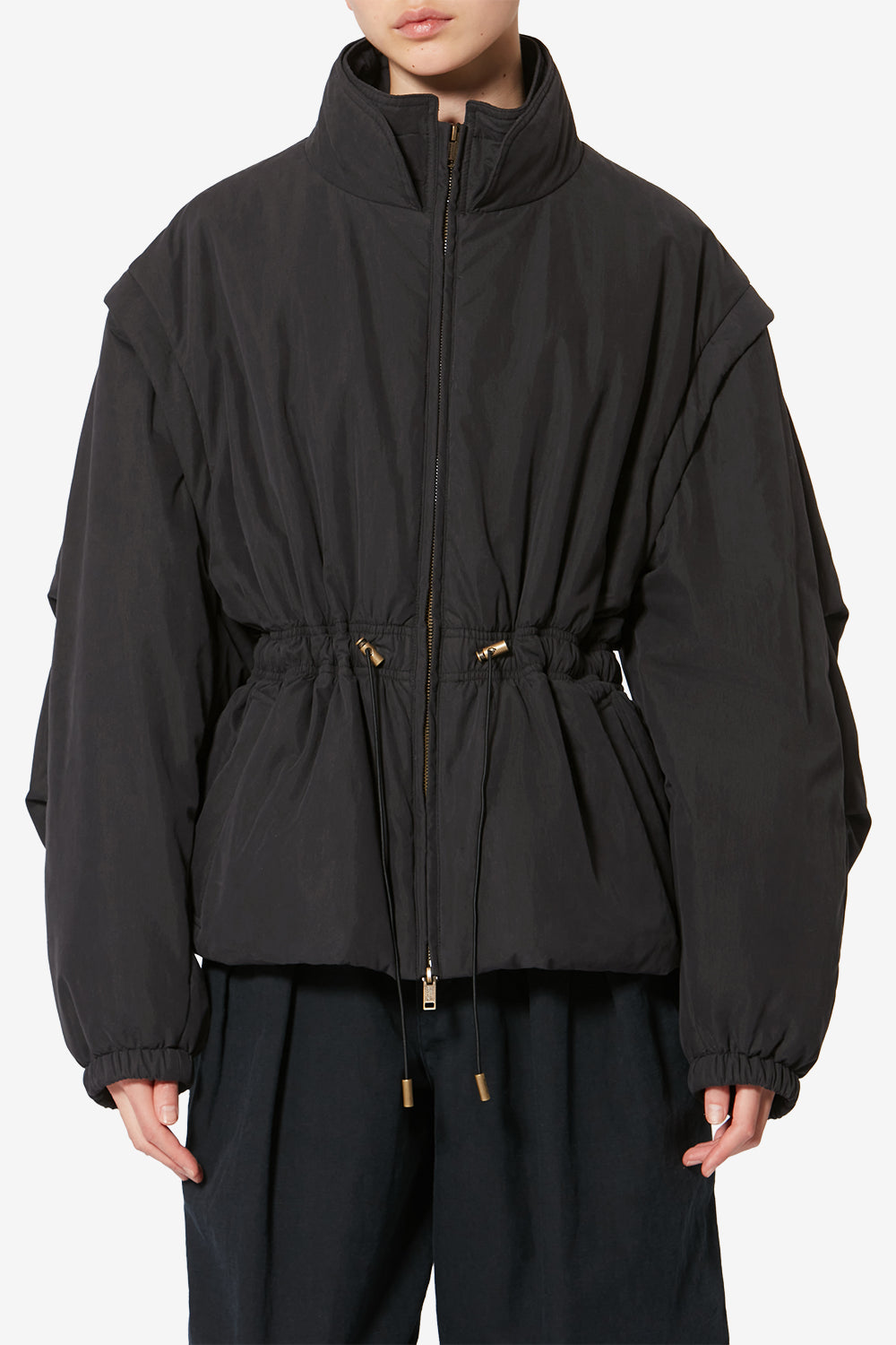 Dastyni short 2-in-1 zip-up coat - Black - Woman - 4