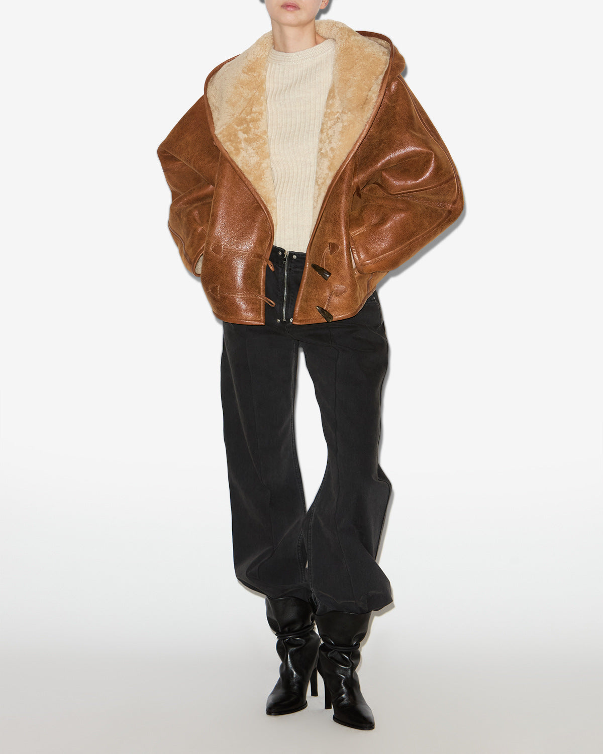 Amiel coat Woman Cognac 4