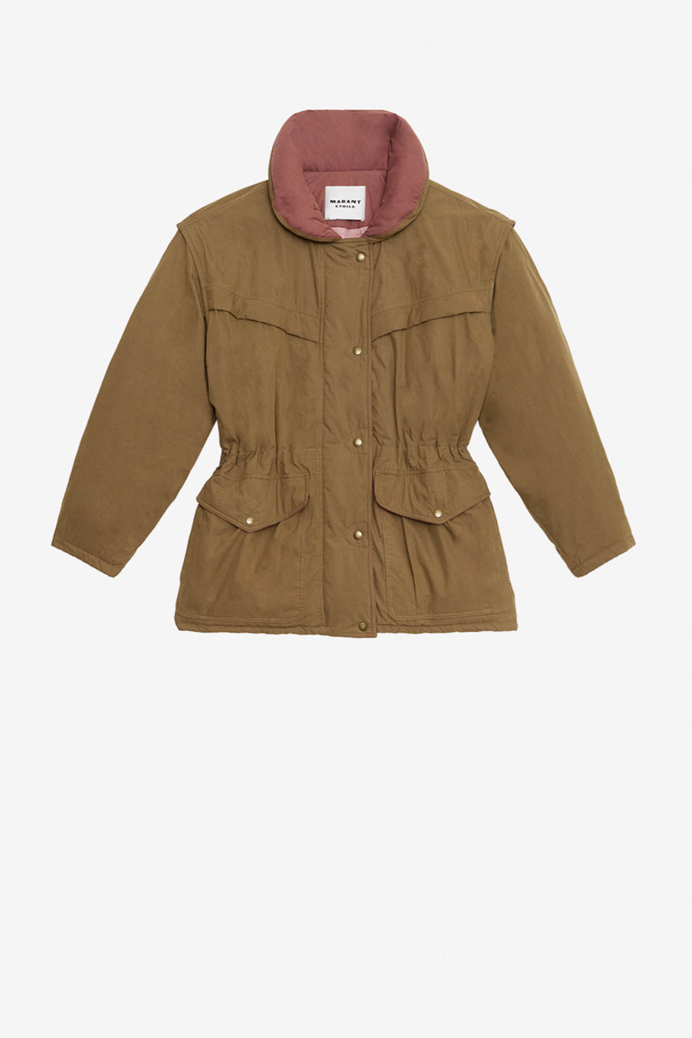 Damone two-toned cotton coat - Khaki - Woman - 1