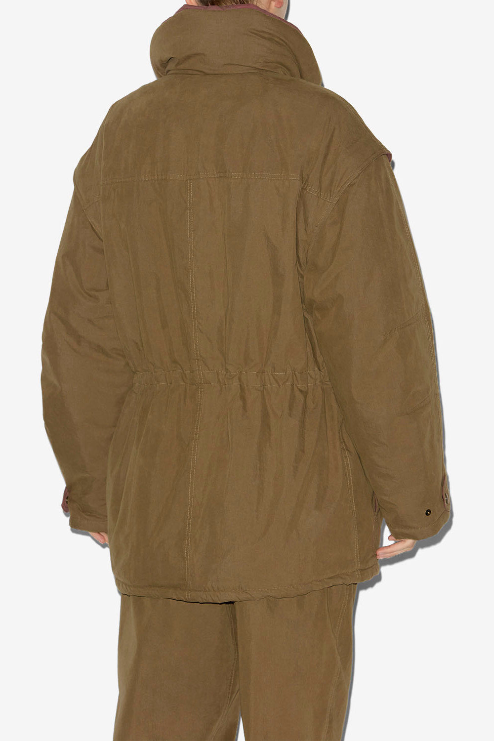 Damone two-toned cotton coat - Khaki - Woman - 5