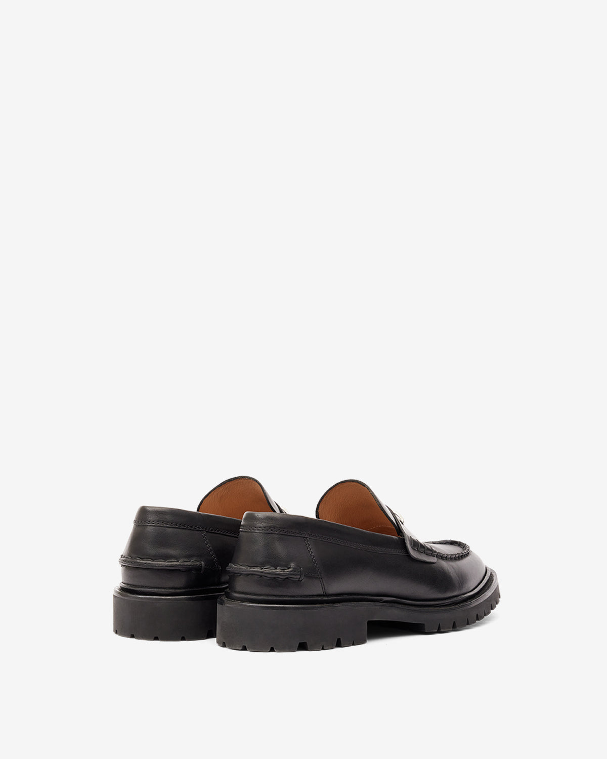 Frezzah calfskin leather loafers - Black - Man - 2