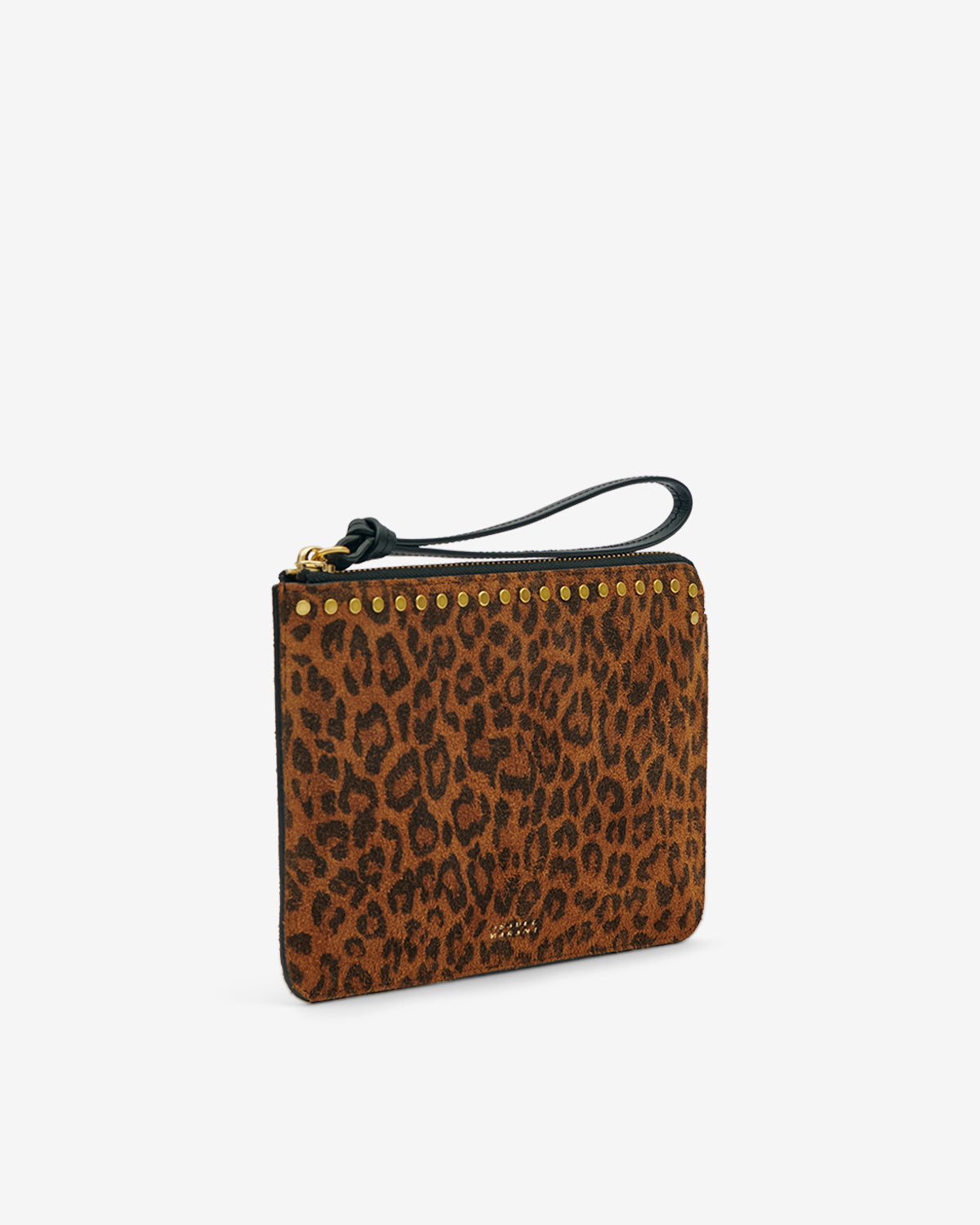 Pochette flat pouch en cuir - Léopard - Woman - 3
