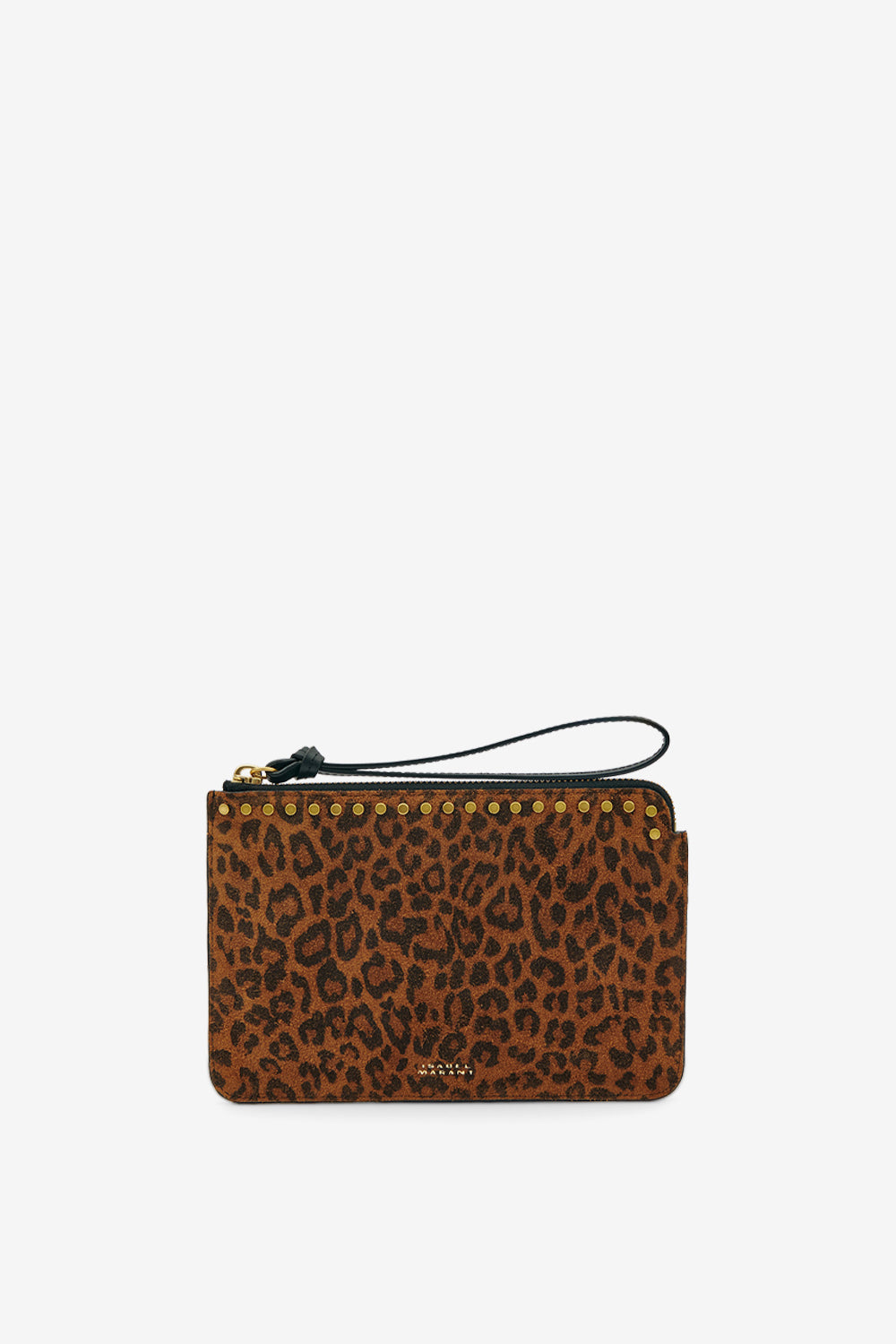 Flat pouch レザー製 クラッチバッグ - Leopard - Woman - 1