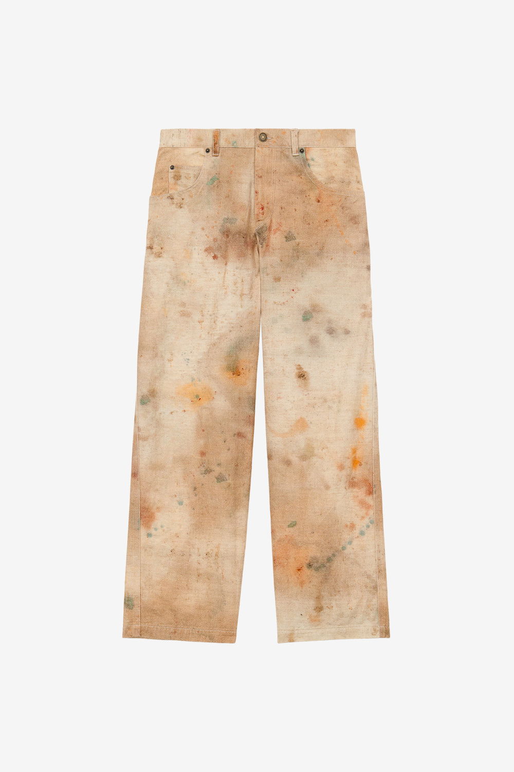 Pantalon pablo en denim peint - Beige - Man - 1