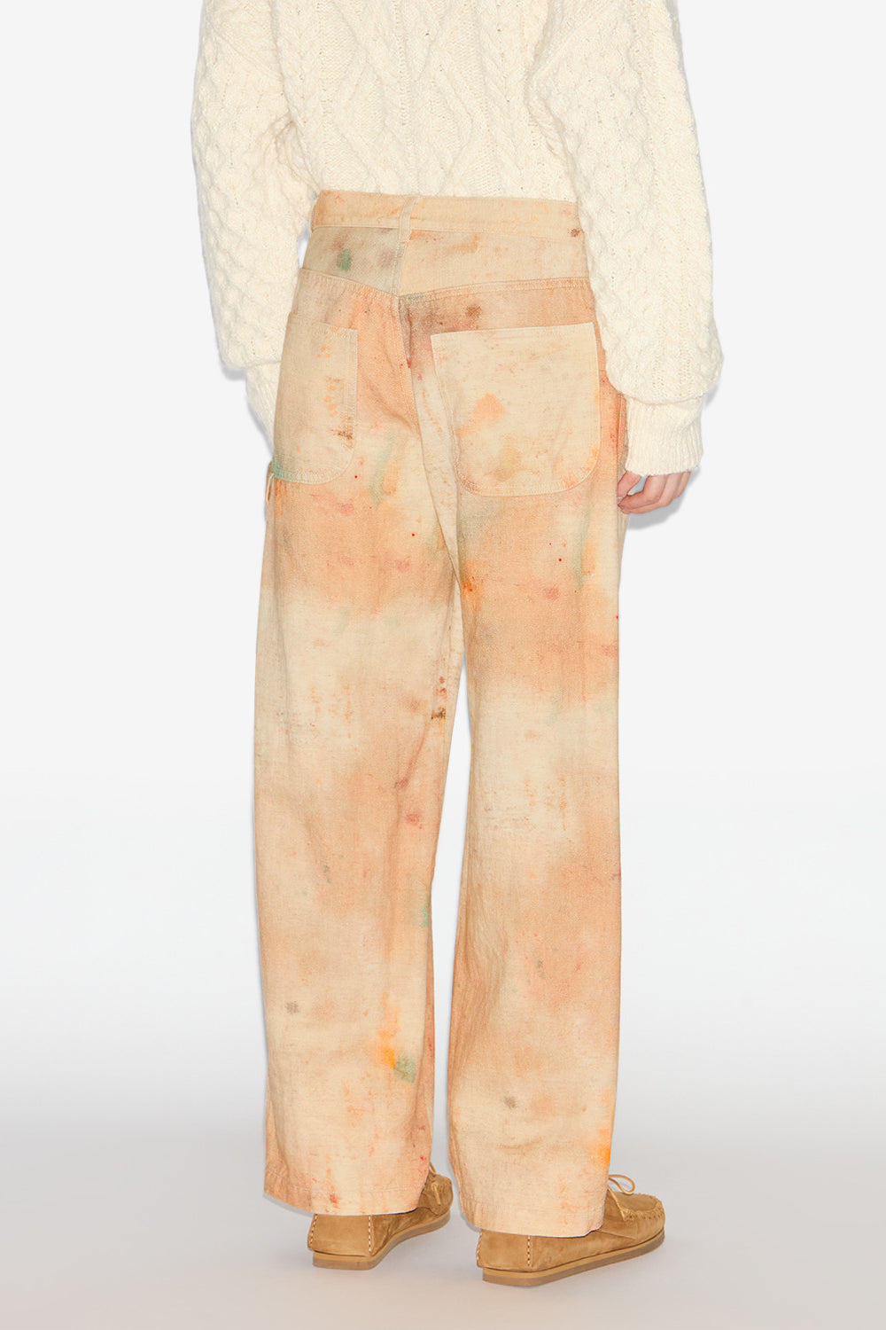 Pantalon pablo en denim peint - Beige - Man - 5