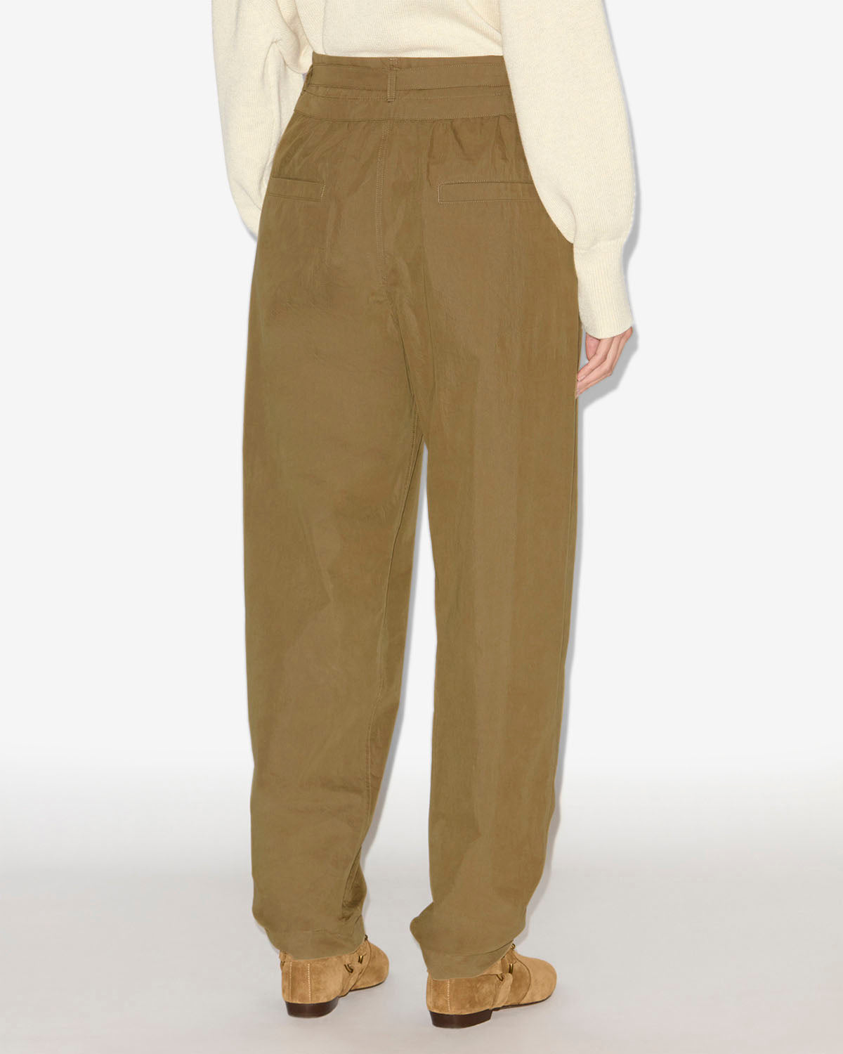 Celia コットン製 バックパッカー風 パンツ - カーキ - Woman - 4