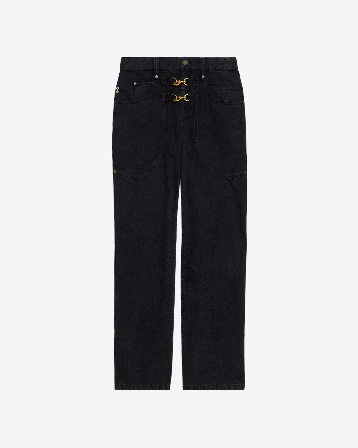 Brinley high-rise denim pants - Black - Woman - 5