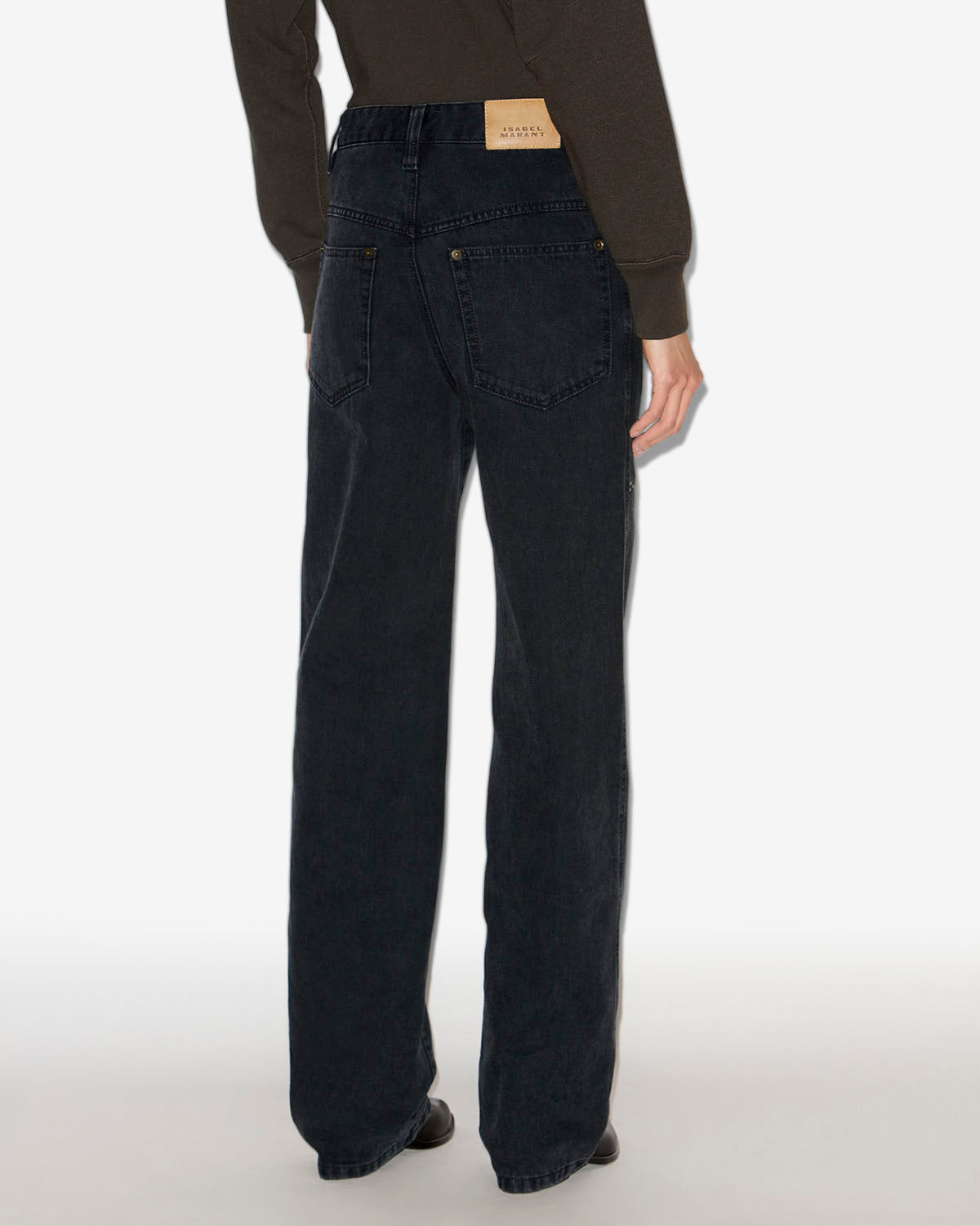 Brinley high-rise denim pants - Black - Woman - 4