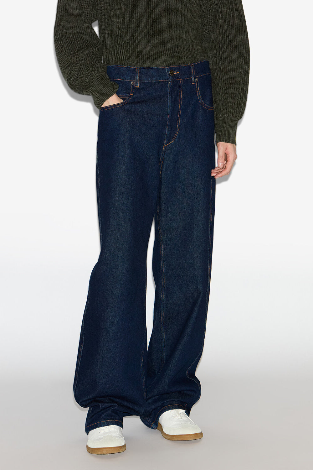 Jean jameson large en denim brut  - Foncé nuit - Man - 4