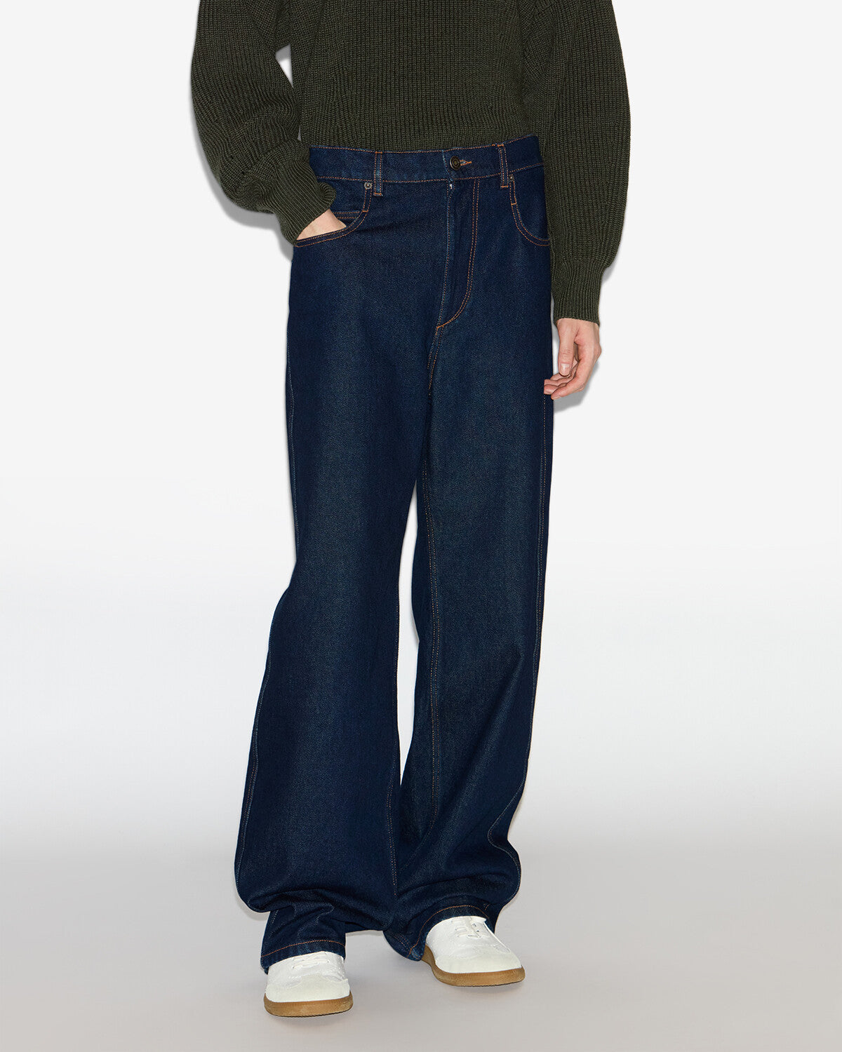 Vaquero jameson amplio de denim sin rematar - Dark midnight - Man - 3