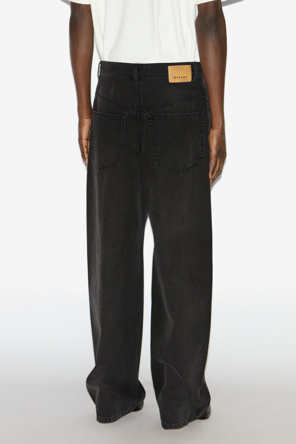 Jean jameson large en denim - Noir délavé - Man - 5