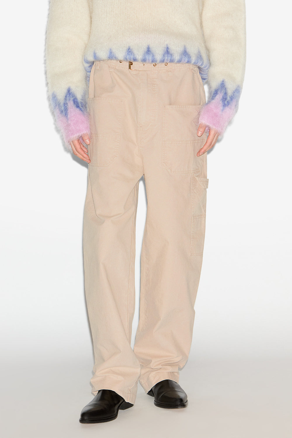 Pantalon workwear tobias en coton - Écru - Man - 4
