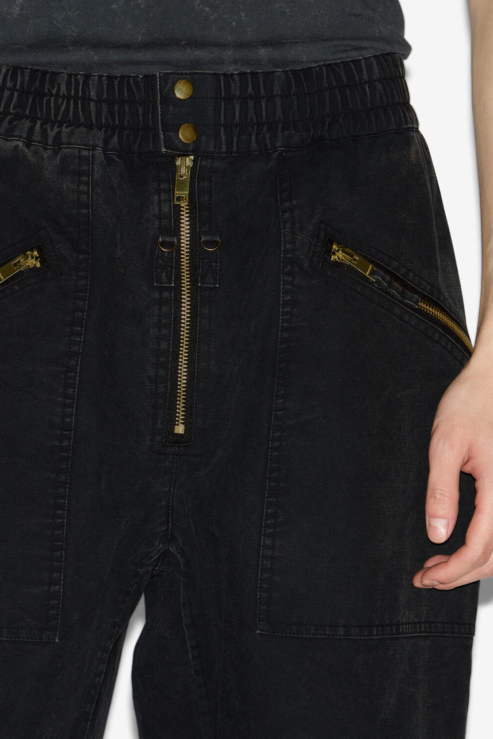 Pantalon tils en coton - Noir délavé - Man - 2