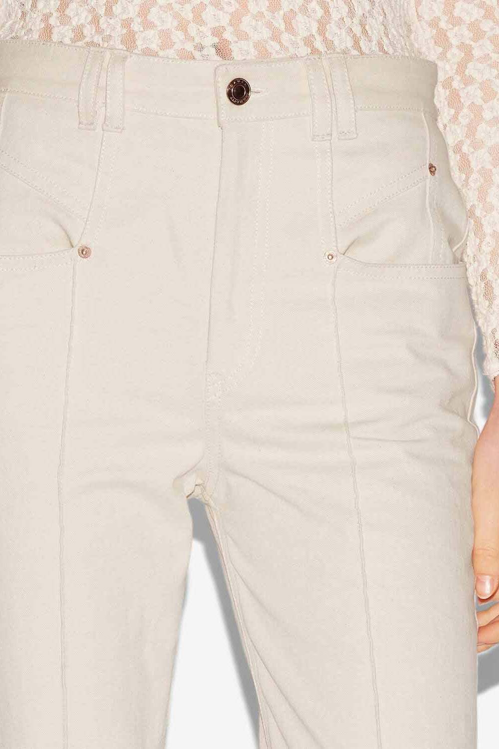 Lirokae denim jeans - Ecru - Woman - 3
