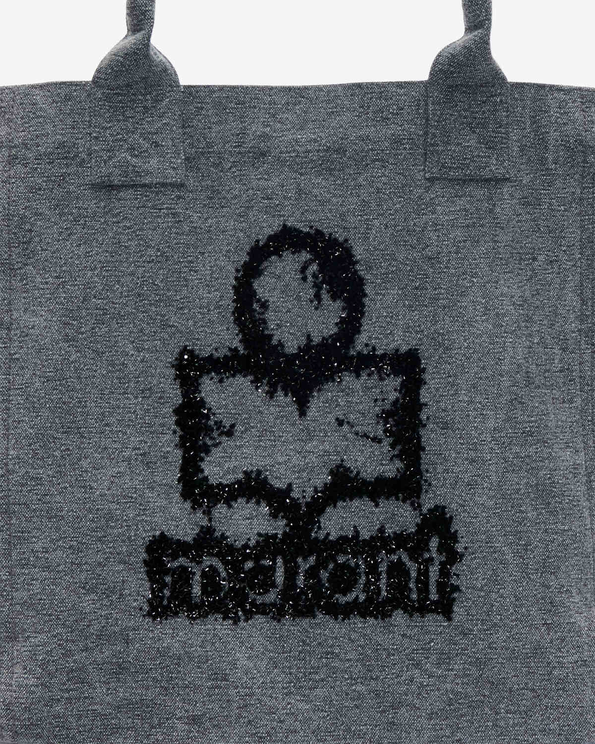 Yenky ウォッシュコットン ロゴ入り スモールバッグ - グレー - Woman - 5