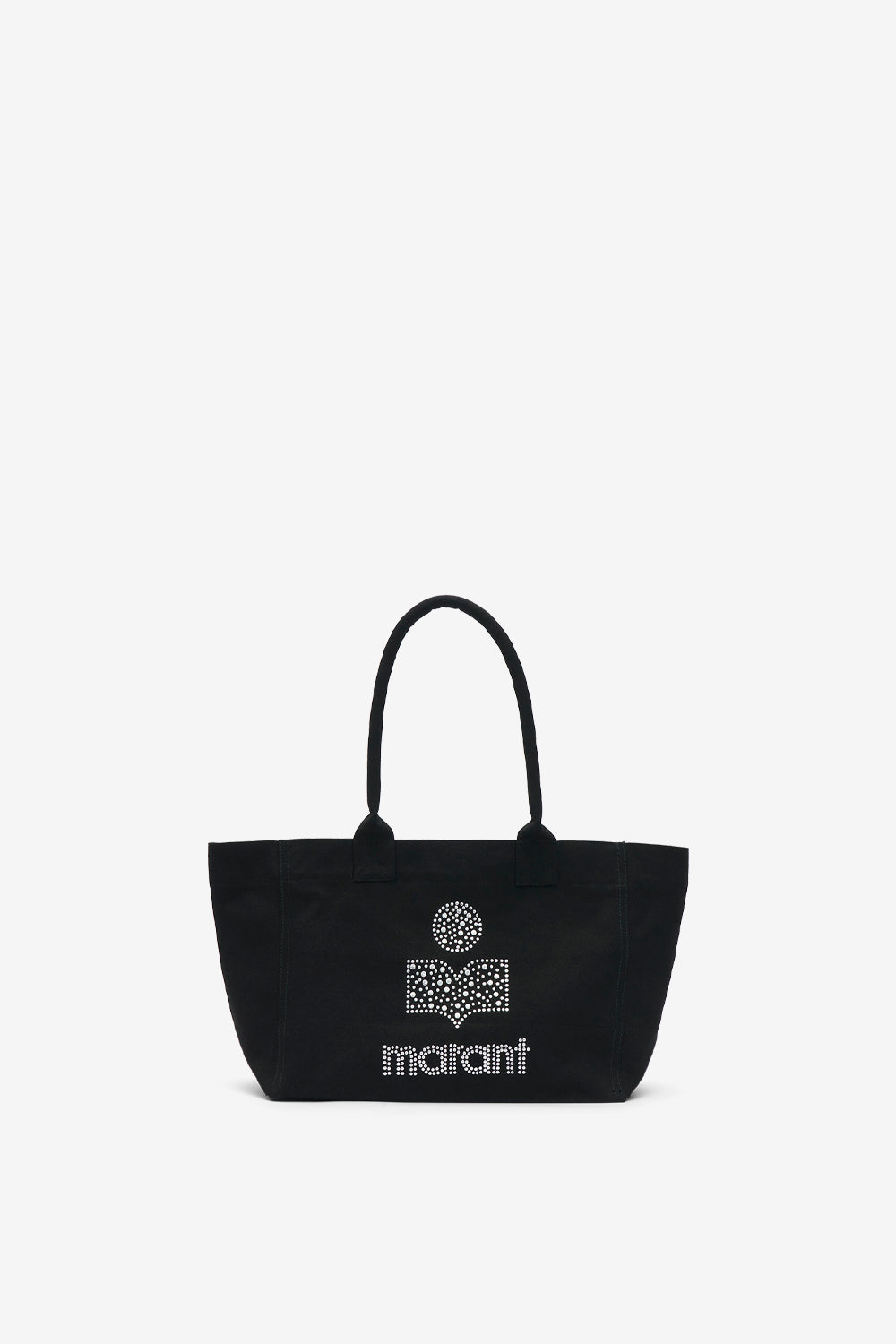 Sac small yenky en coton délavé à logo - Noir délavé - Woman - 1