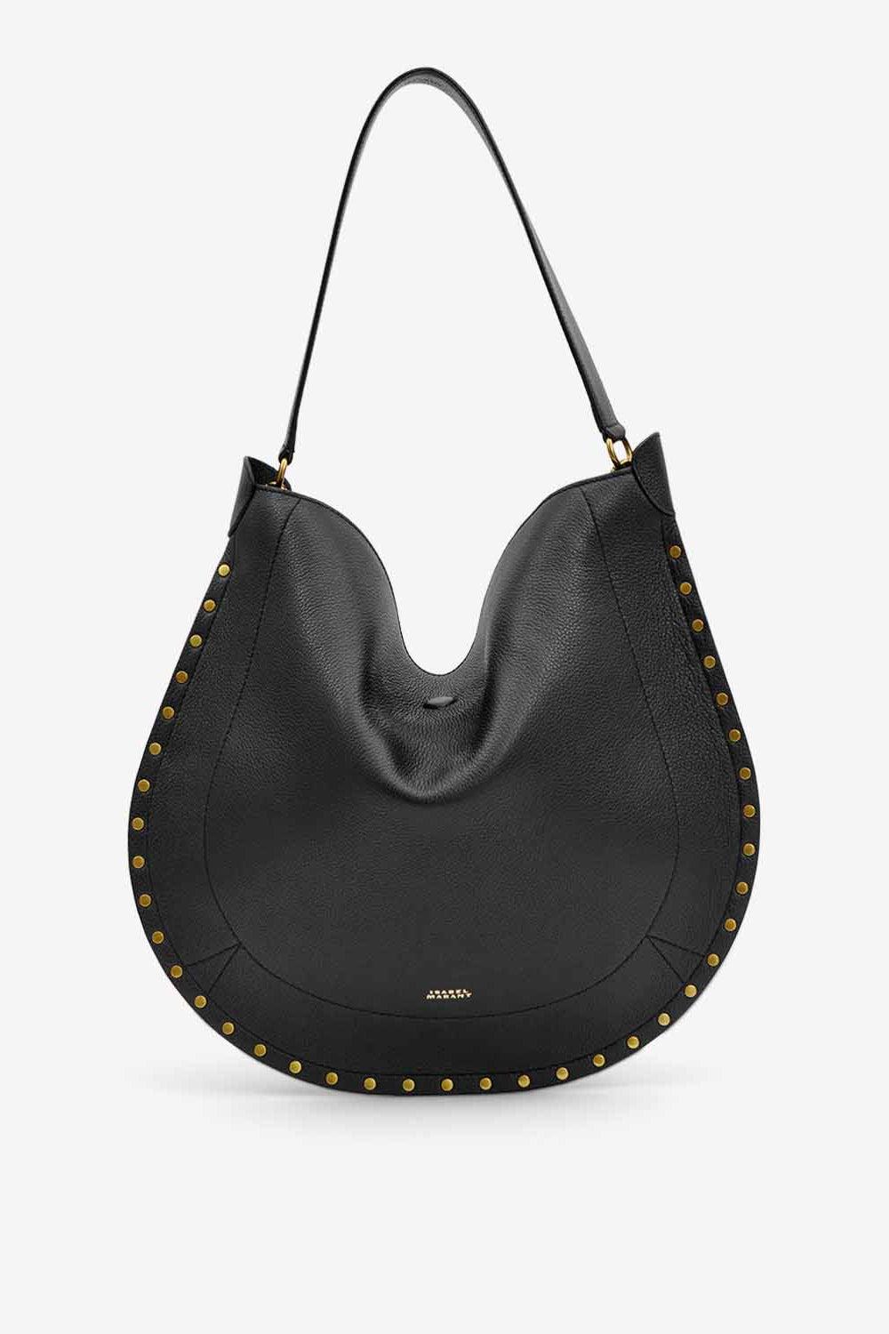 Oskan hobo soft grained calfskin leather bag - Black - Woman - 1