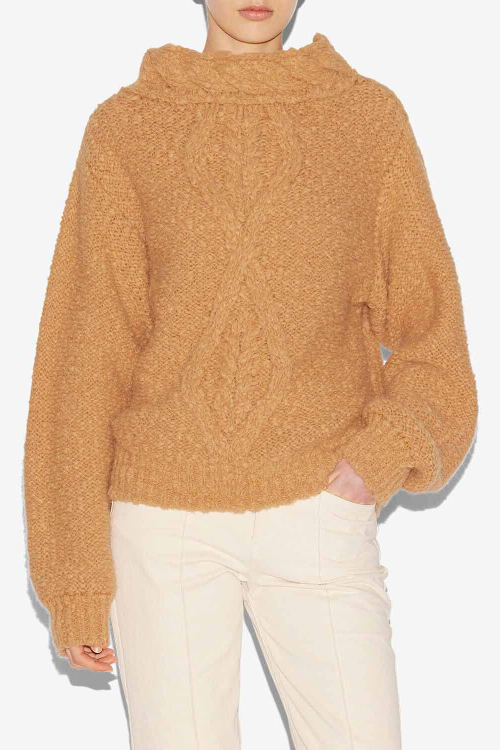 Romane ケーブルニット製 セーター - Caramel - Woman - 4