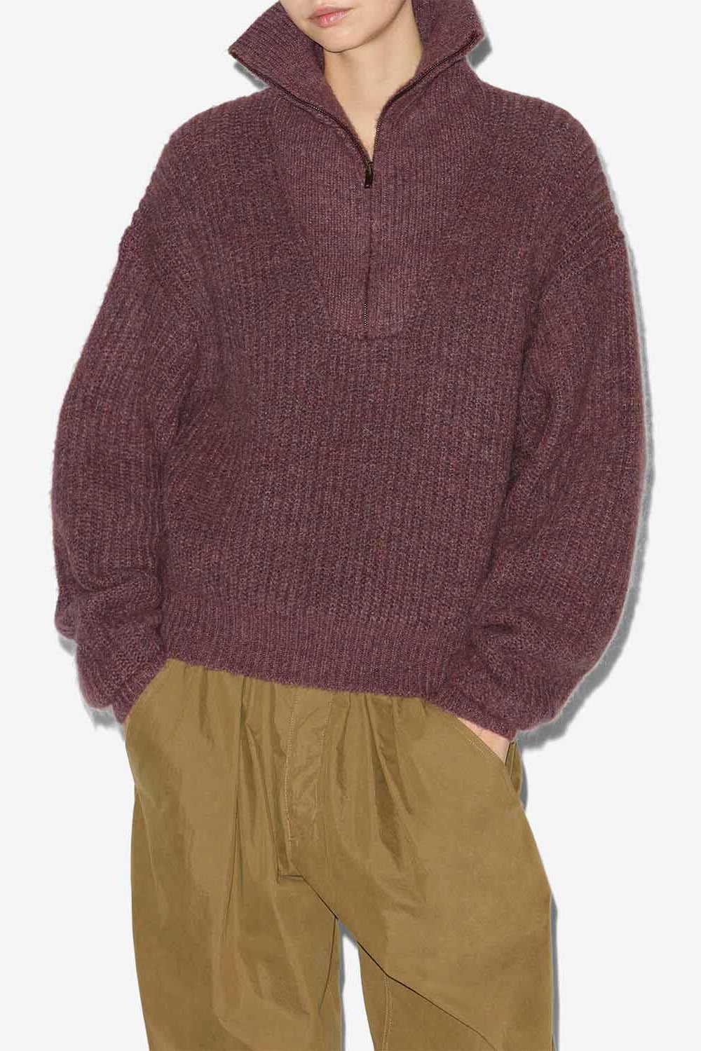 Strickpullover danita mit troyer-kragen - Rosa - Woman - 4