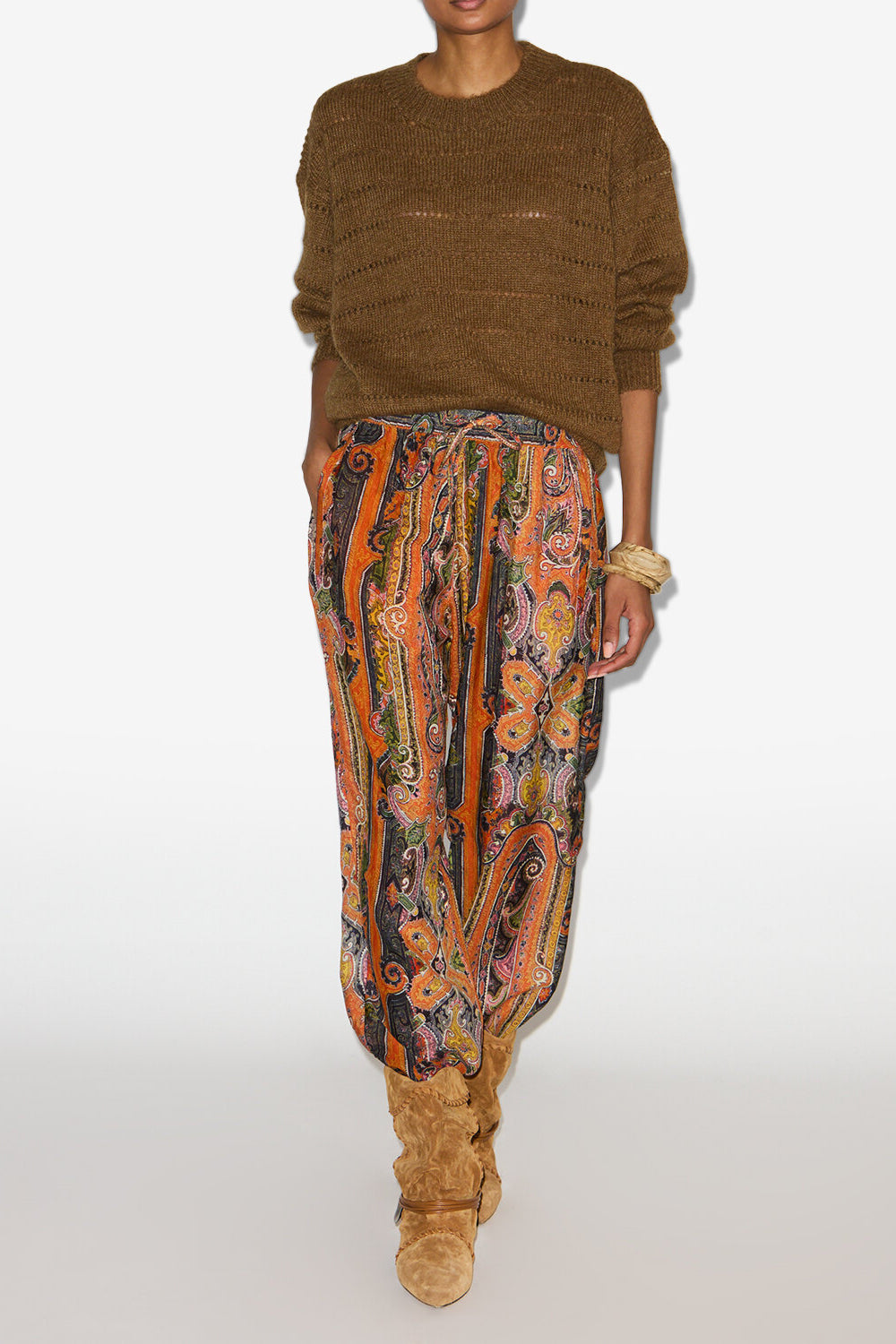 Pullover yona aus lochstrick - Bronze - Woman - 2