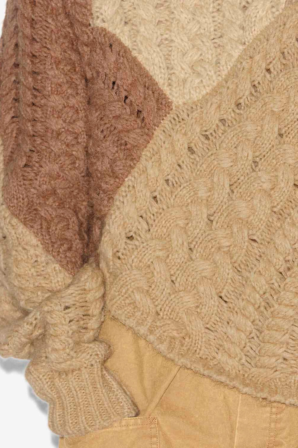 Pullover daryl aus patchwork - Beige - Woman - 3